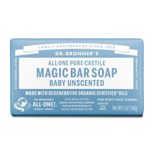 Dr. Bronner's Pure-Castile Bar Soap - Baby-Mild- 140g