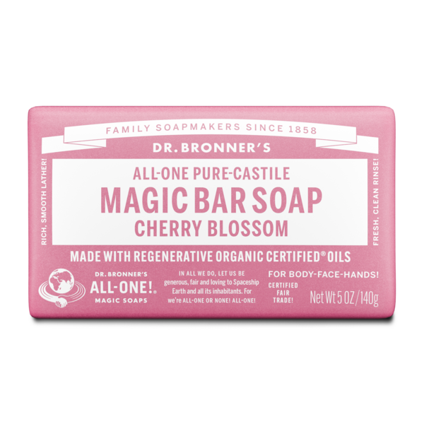 Dr. Bronner's Pure-Castile Bar Soap - Cherry Blossom - 140g
