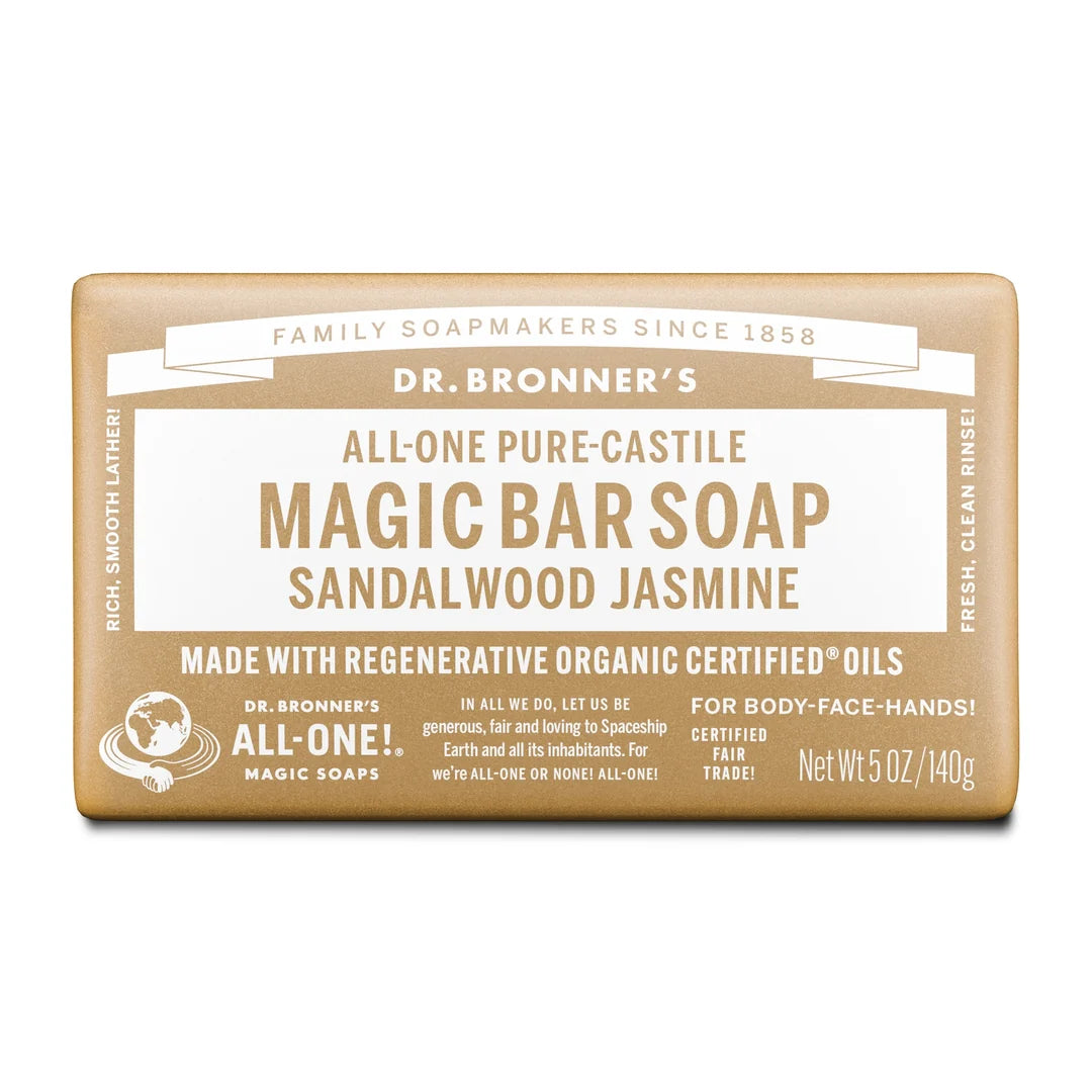 Dr. Bronner's Pure-Castile Bar Soap - Sandalwood Jasmine -140g
