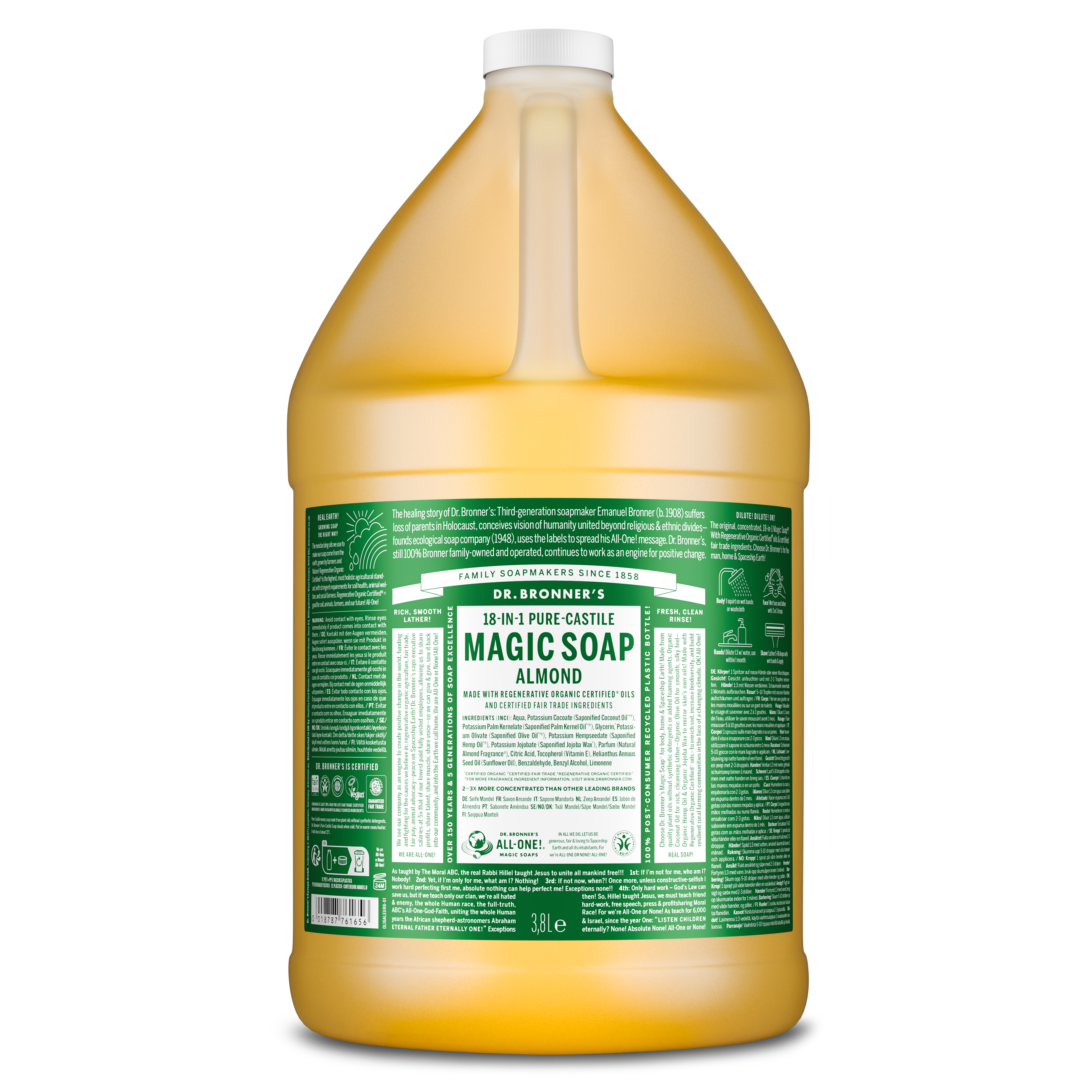 Dr. Bronner's Pure-Castile Liquid Castile Soap - Almond