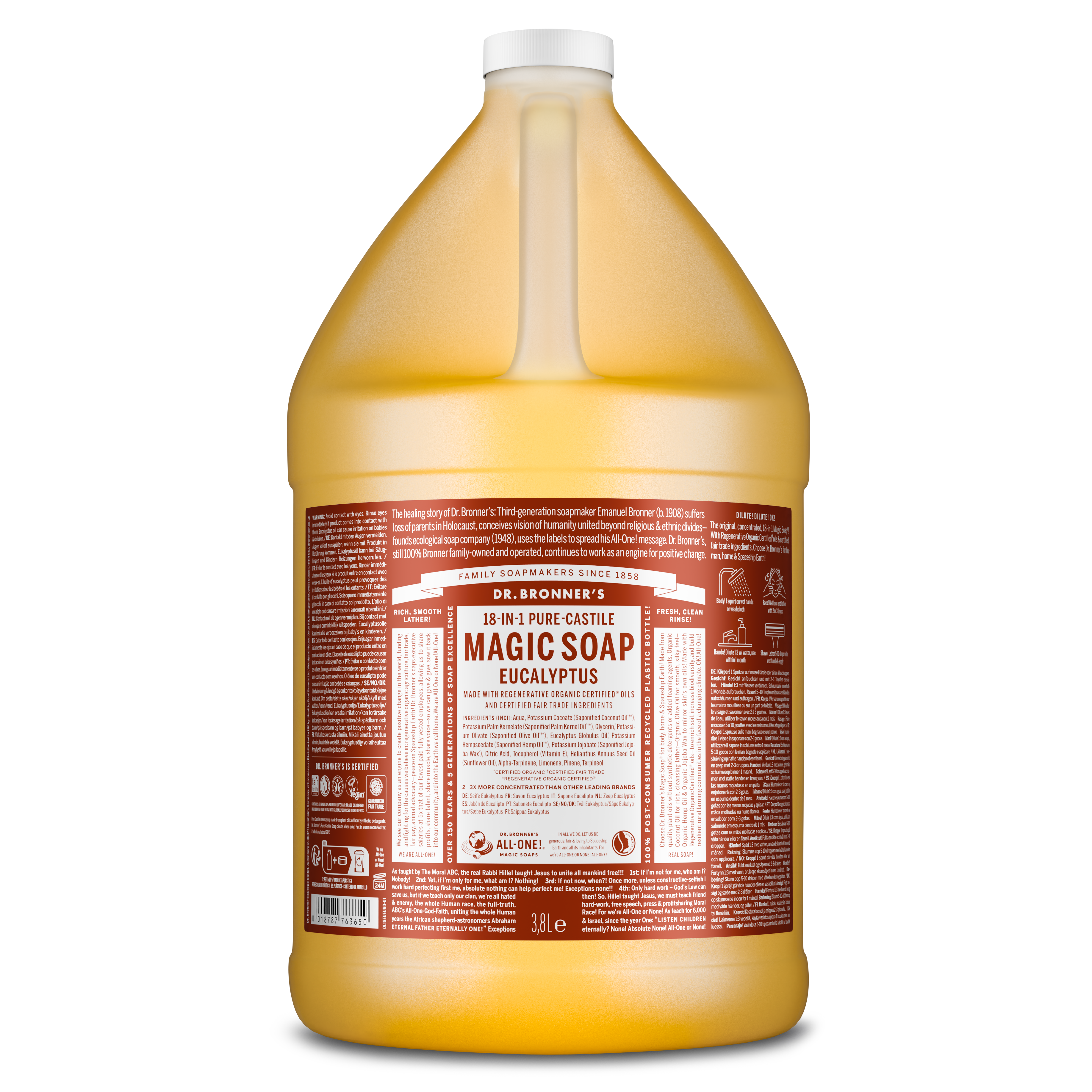 Dr. Bronner's Pure-Castile Liquid Soap - Eucalyptus