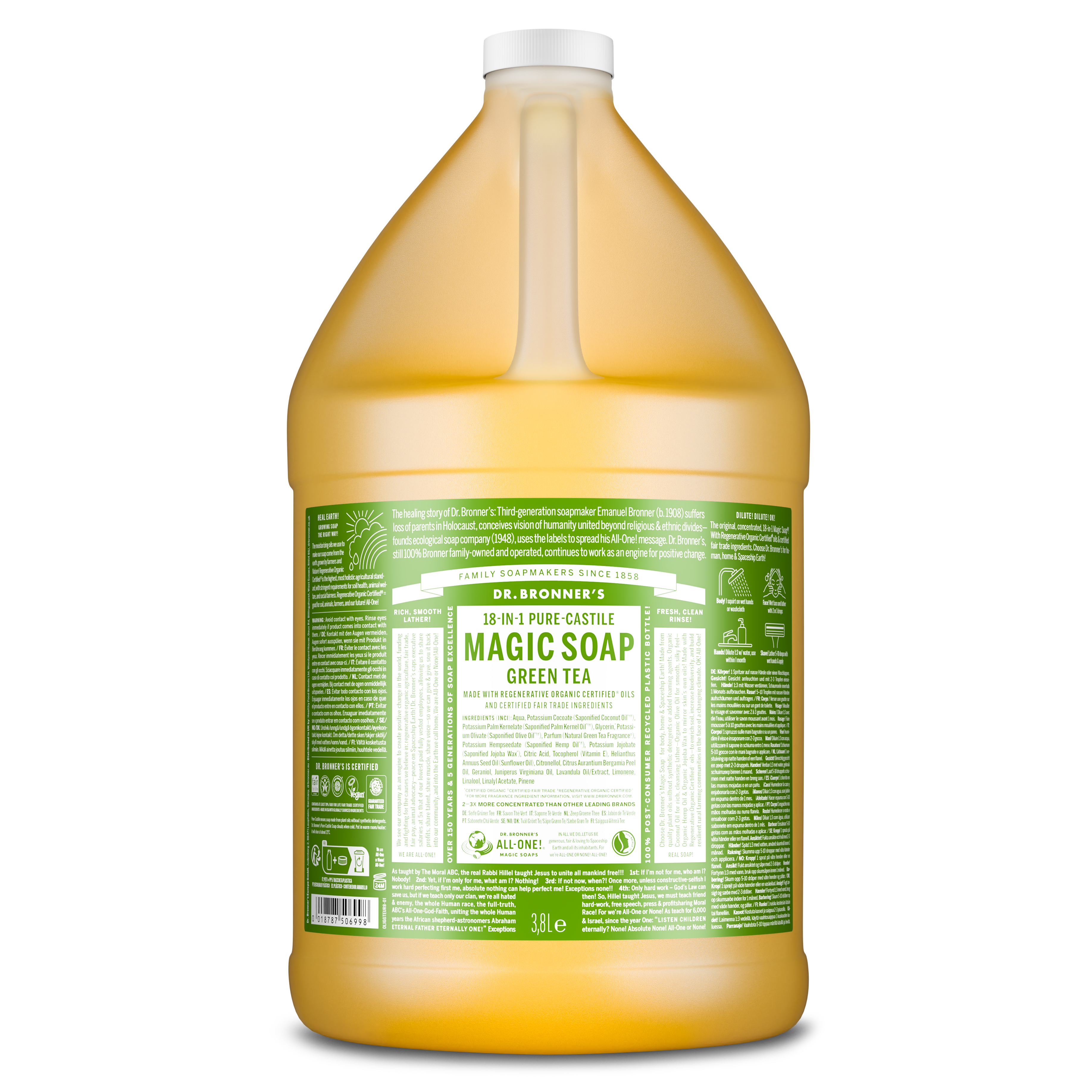 Dr. Bronner's Pure-Castile Liquid Soap - Green Tea