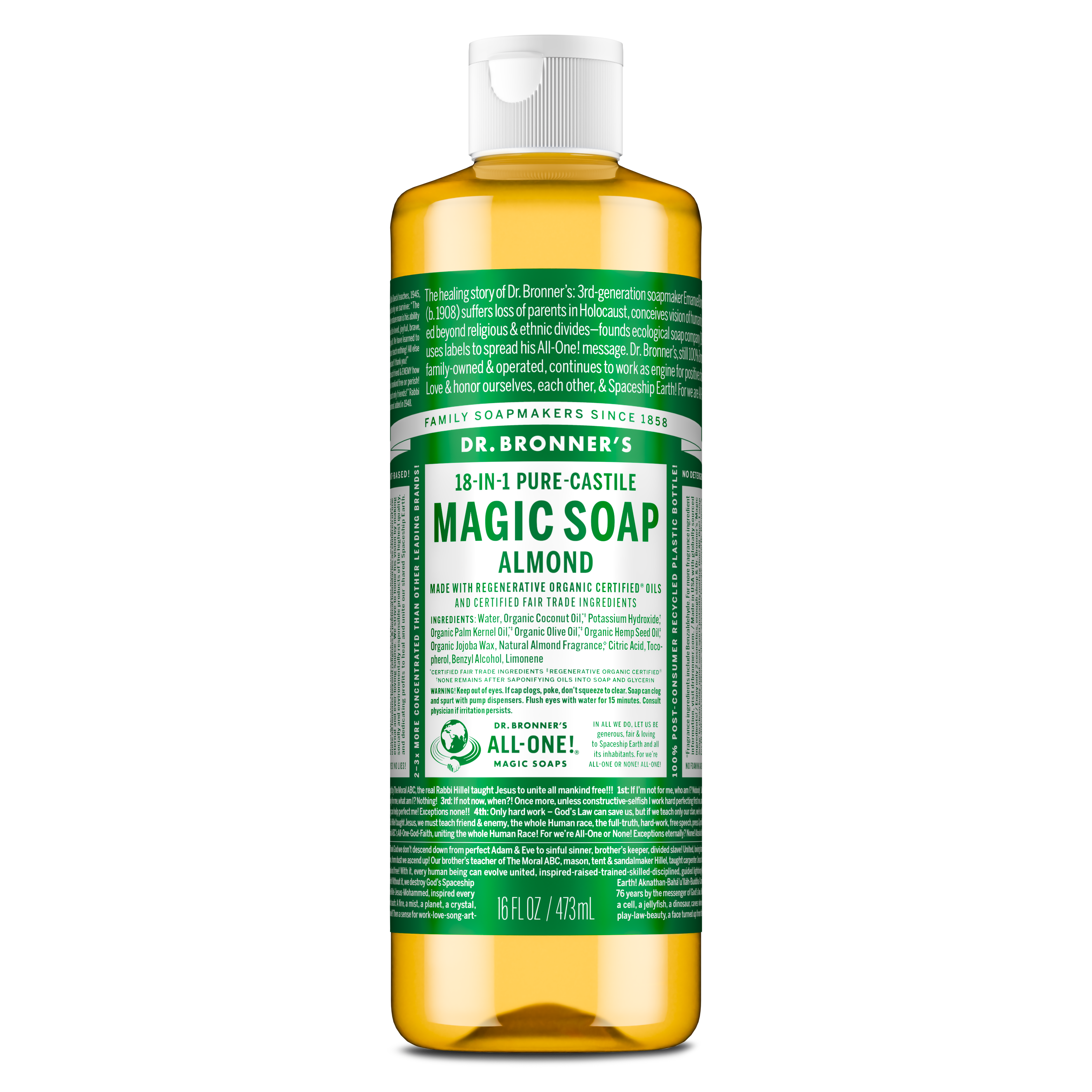 Dr. Bronner's Pure-Castile Liquid Castile Soap - Almond