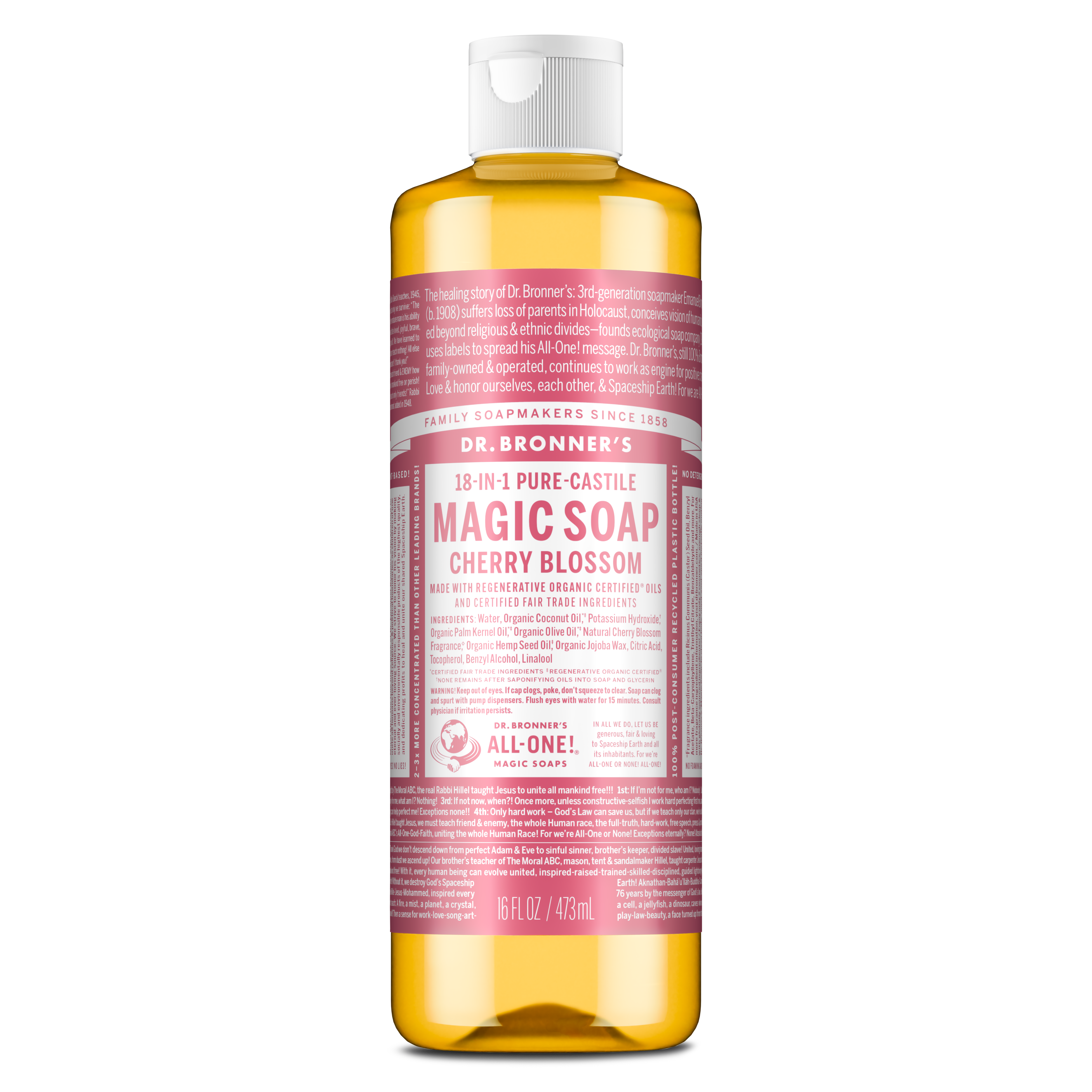Dr. Bronner's Pure-Castile Liquid Soap - Cherry Blossom