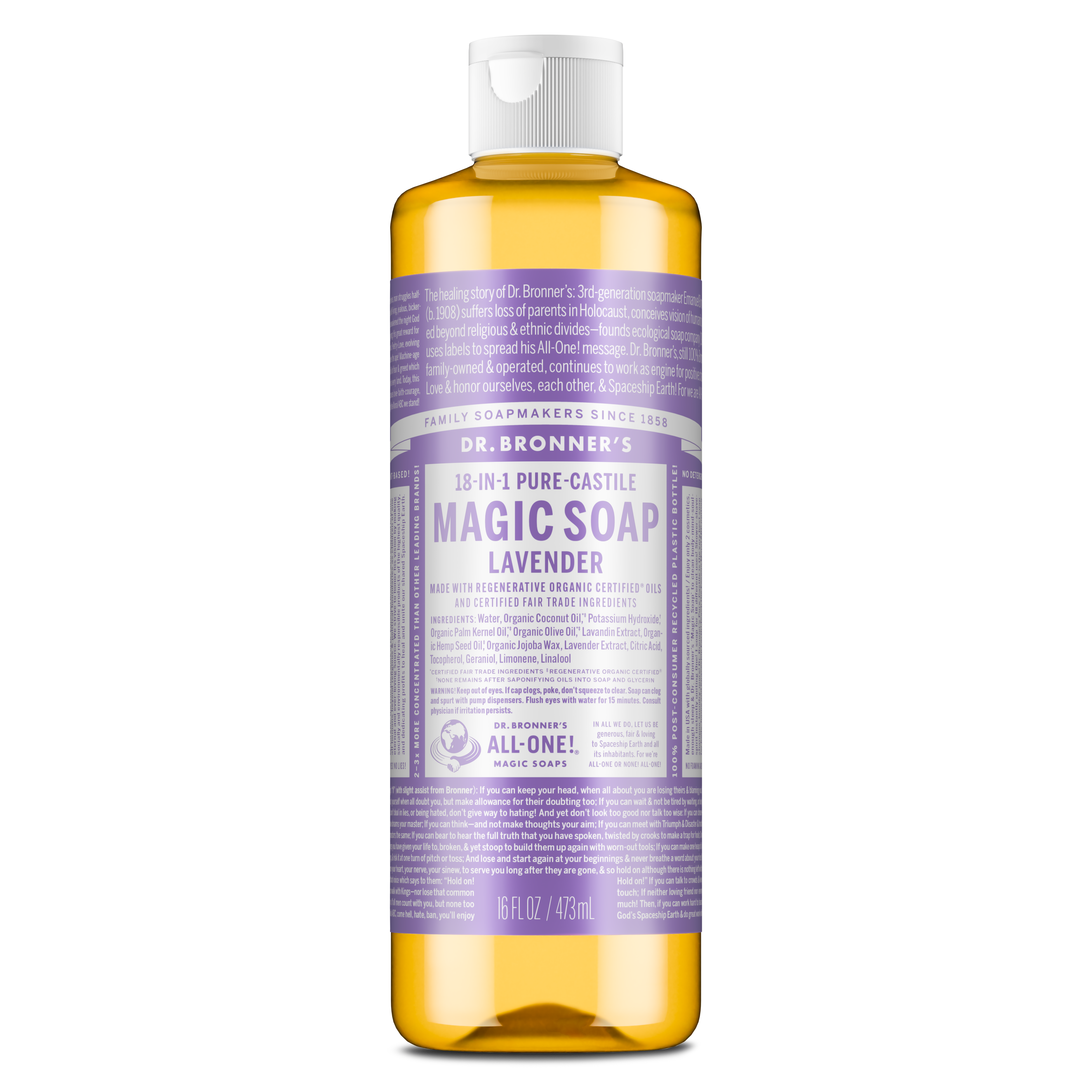 Dr. Bronner's Pure-Castile Liquid Soap - Lavender