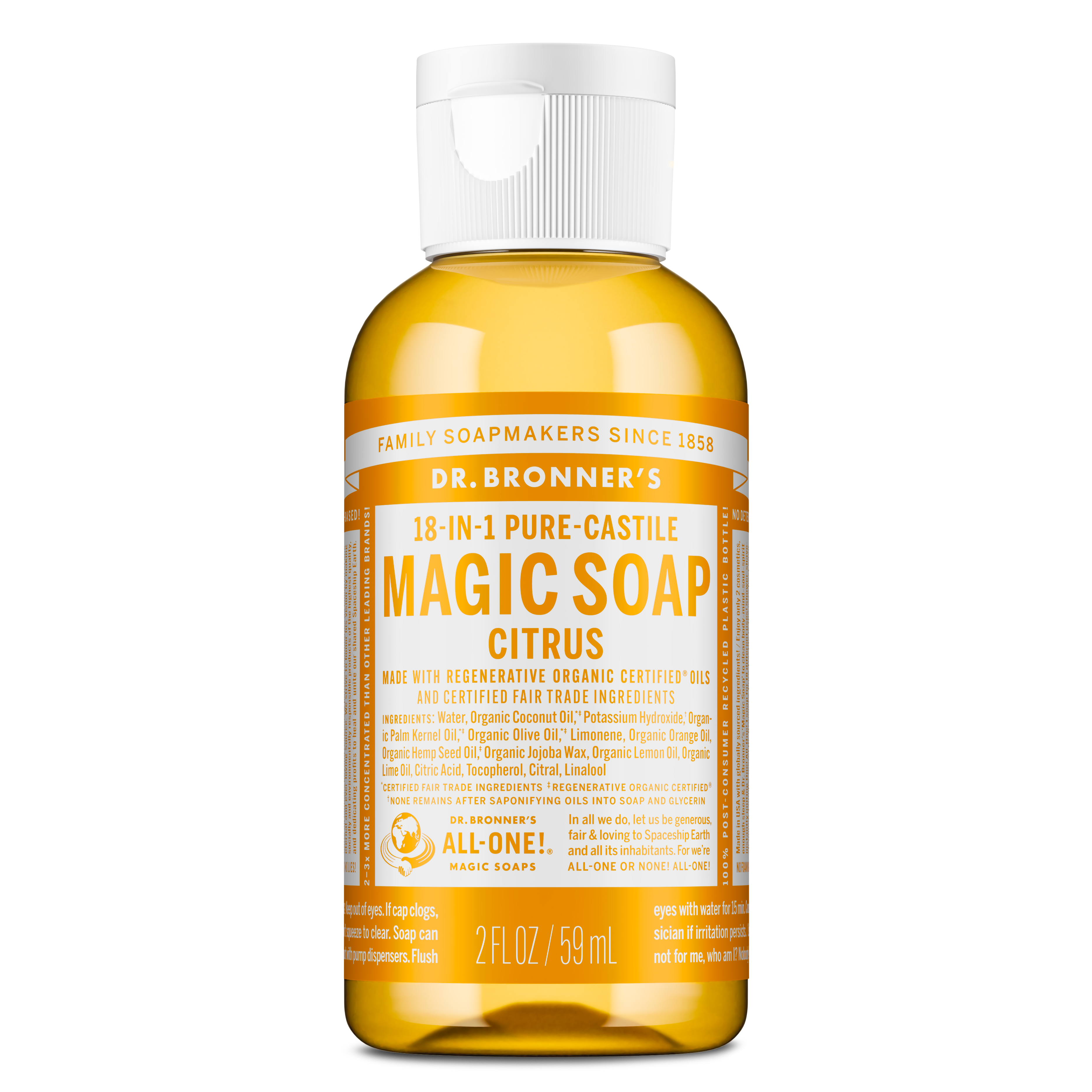 Dr. Bronner's Pure-Castile Liquid Soap - Citrus Orange