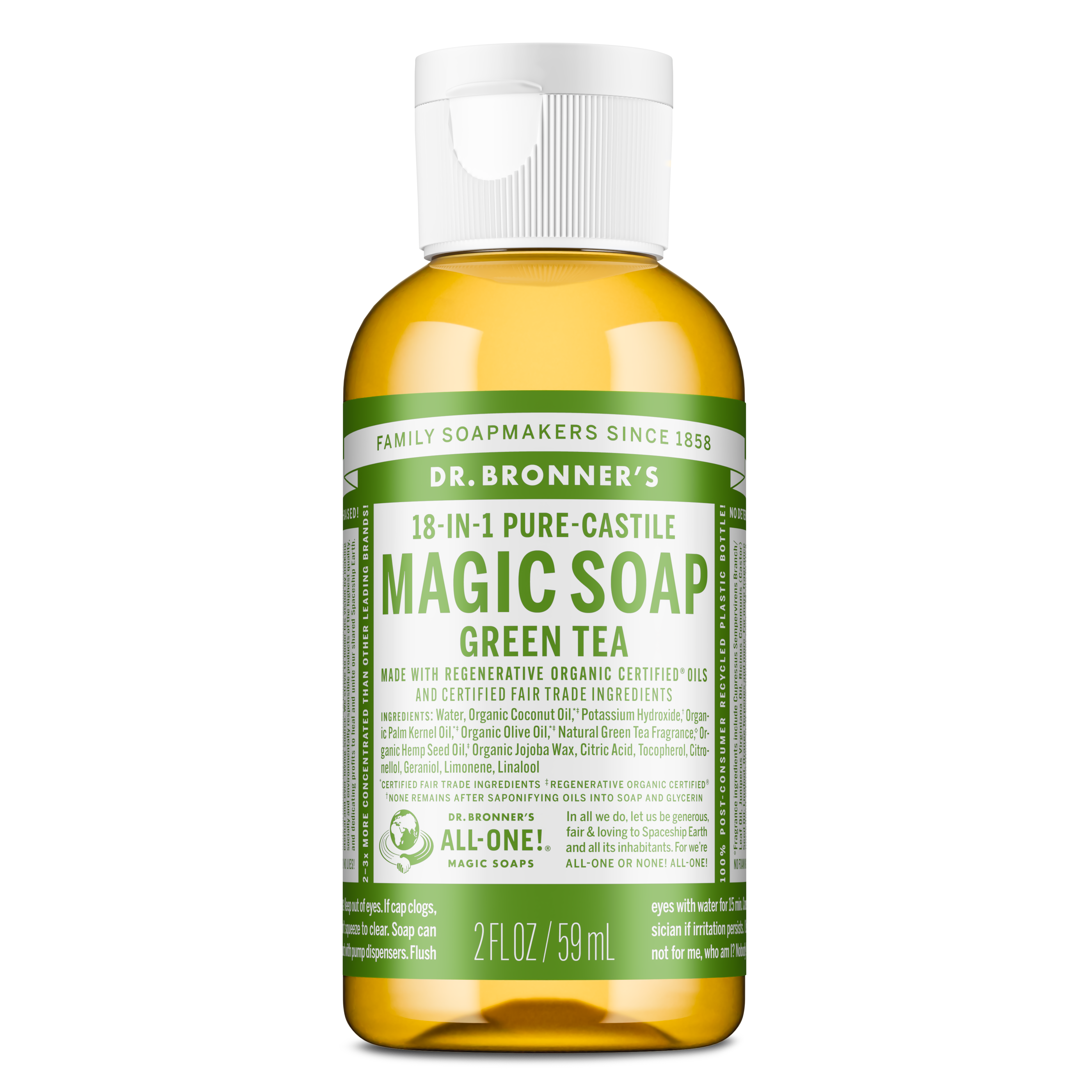 Dr. Bronner's Pure-Castile Liquid Soap - Green Tea