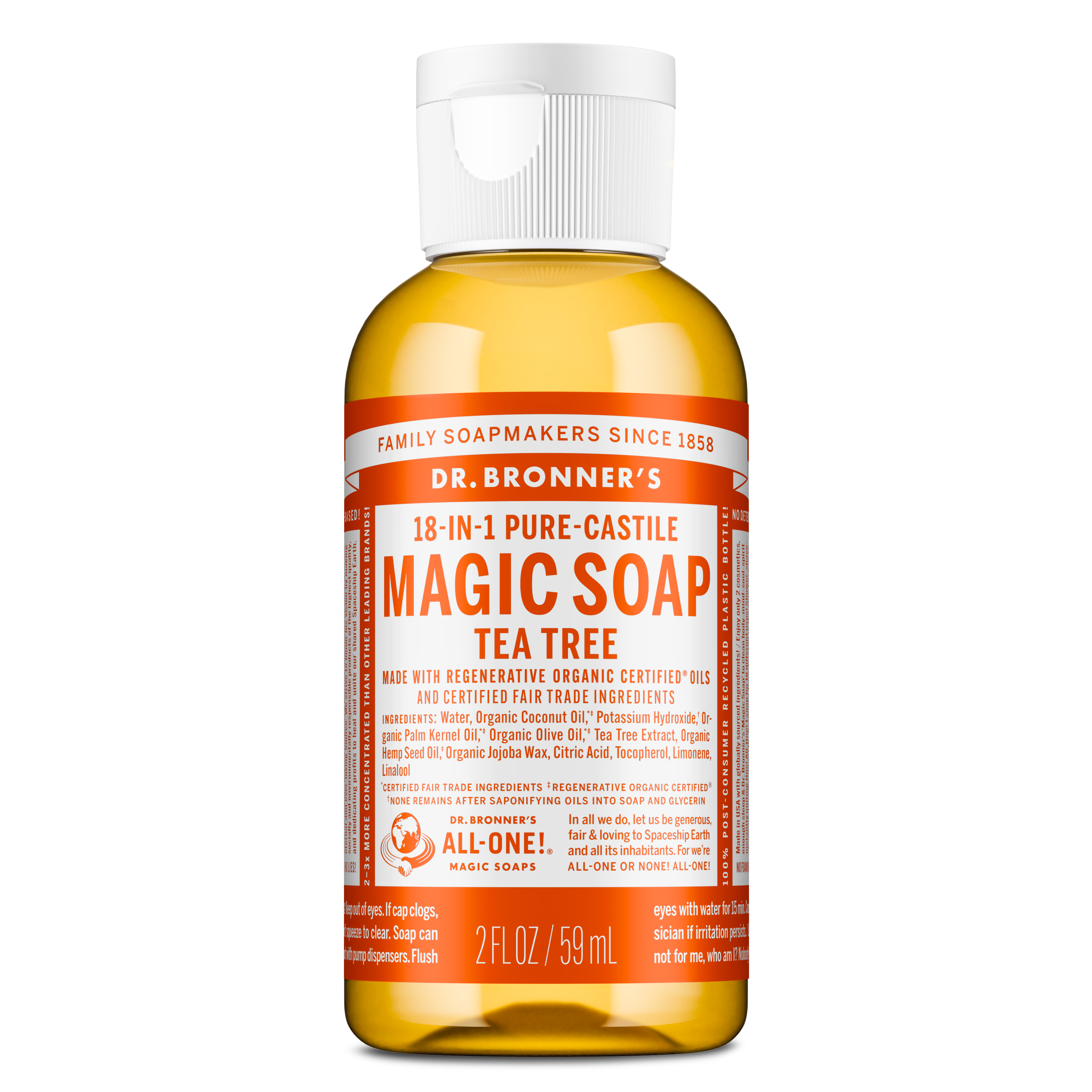 Dr. Bronner's Pure-Castile Liquid Soap - Tea Tree