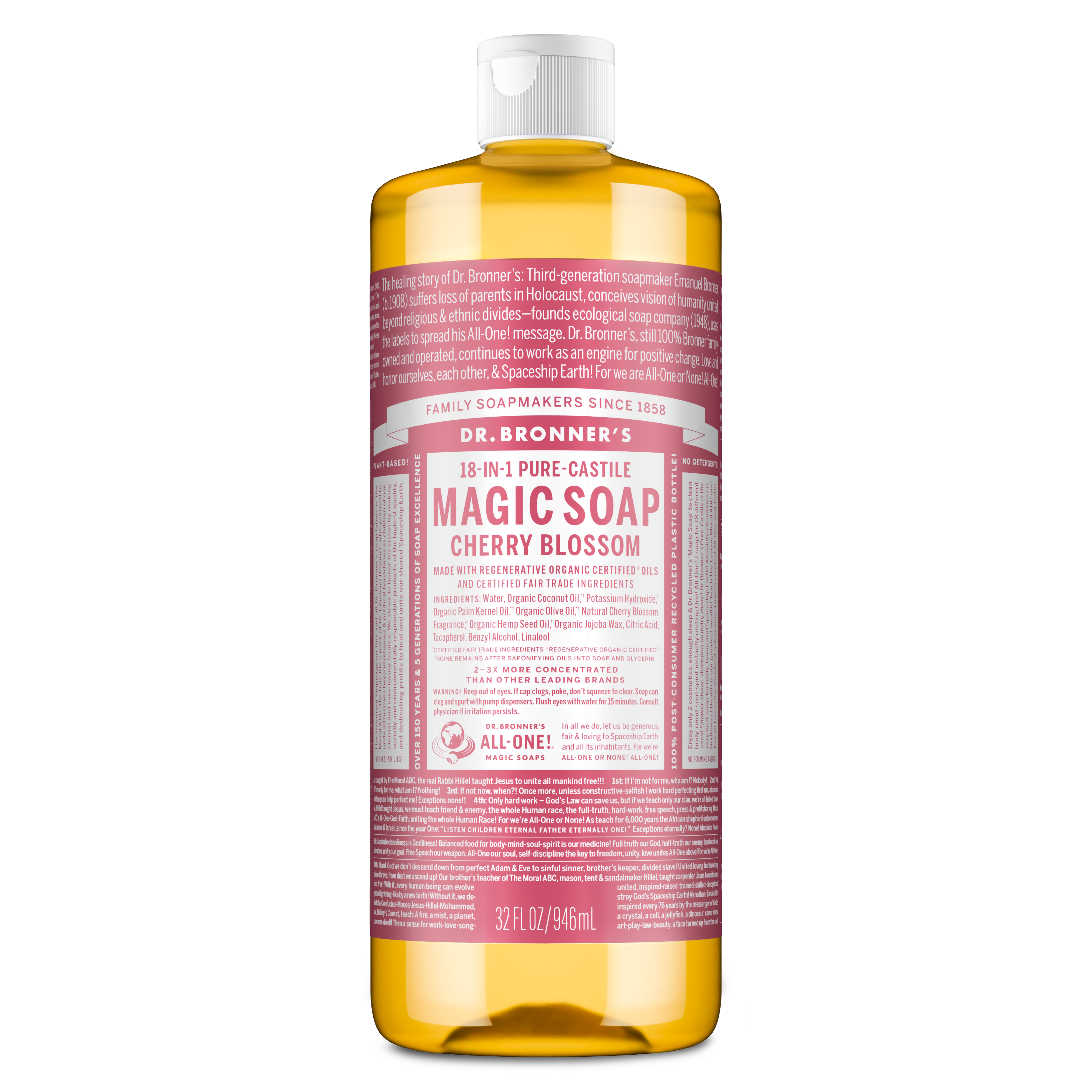 Dr. Bronner's Pure-Castile Liquid Soap - Cherry Blossom