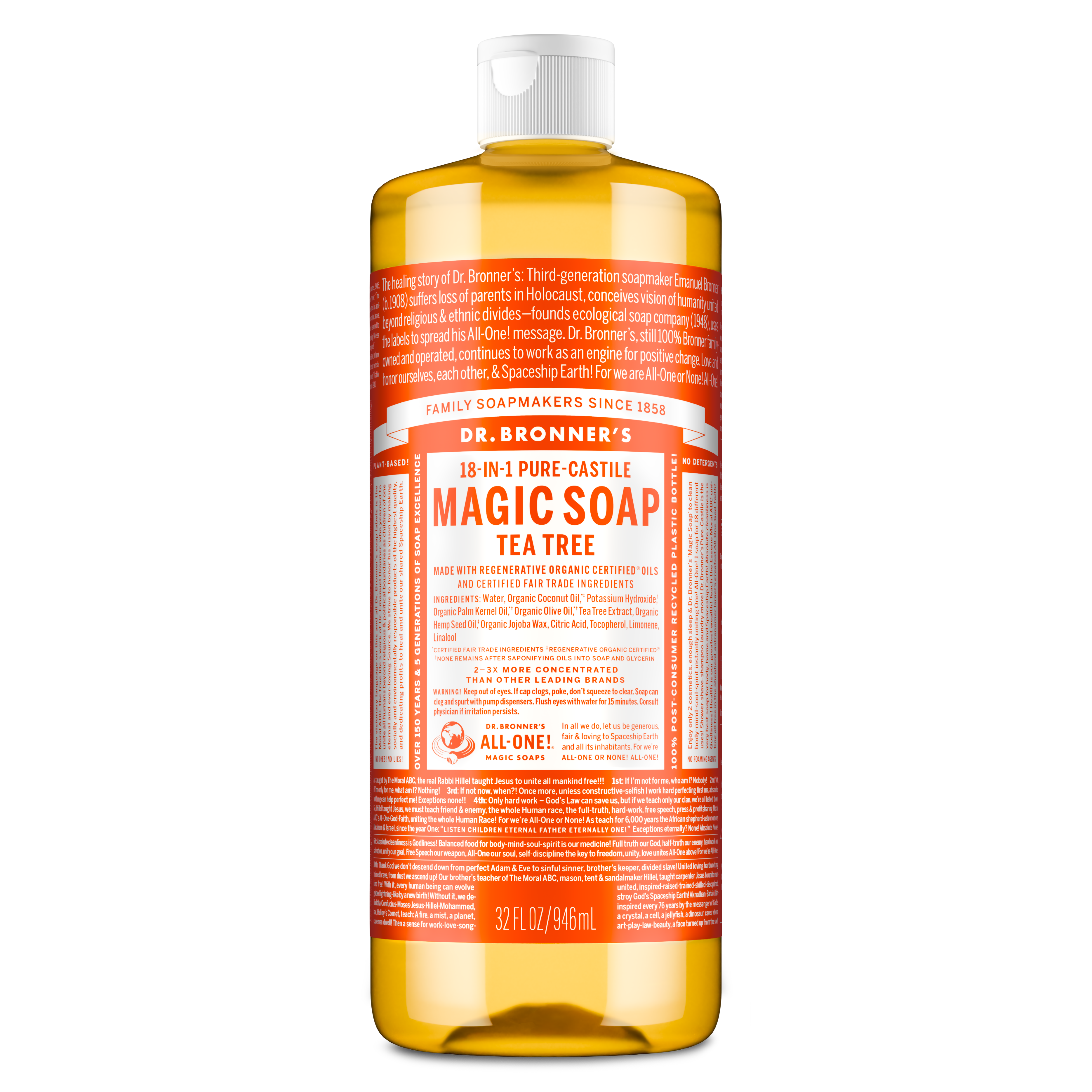 Dr. Bronner's Pure-Castile Liquid Soap - Tea Tree
