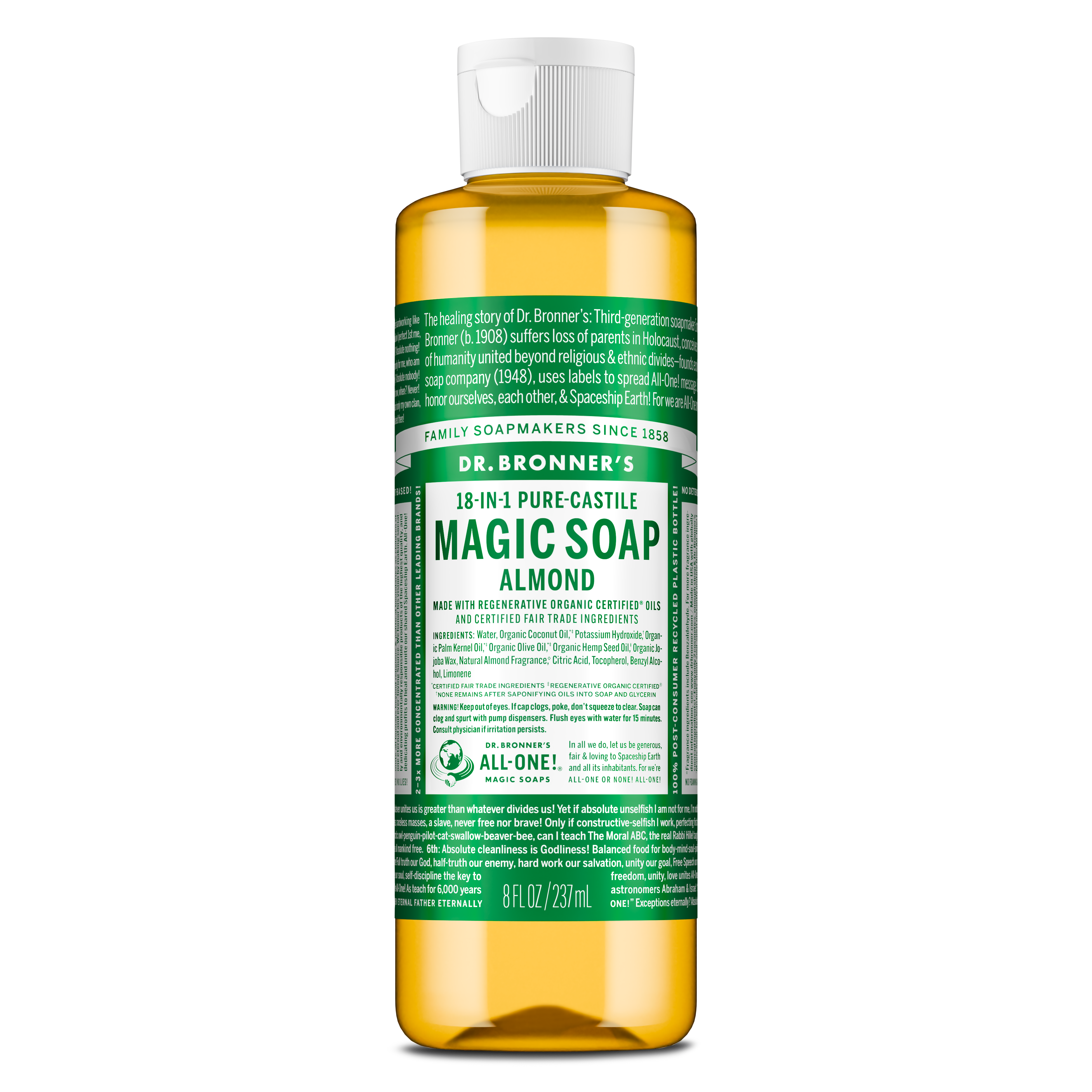 Dr. Bronner's Pure-Castile Liquid Castile Soap - Almond