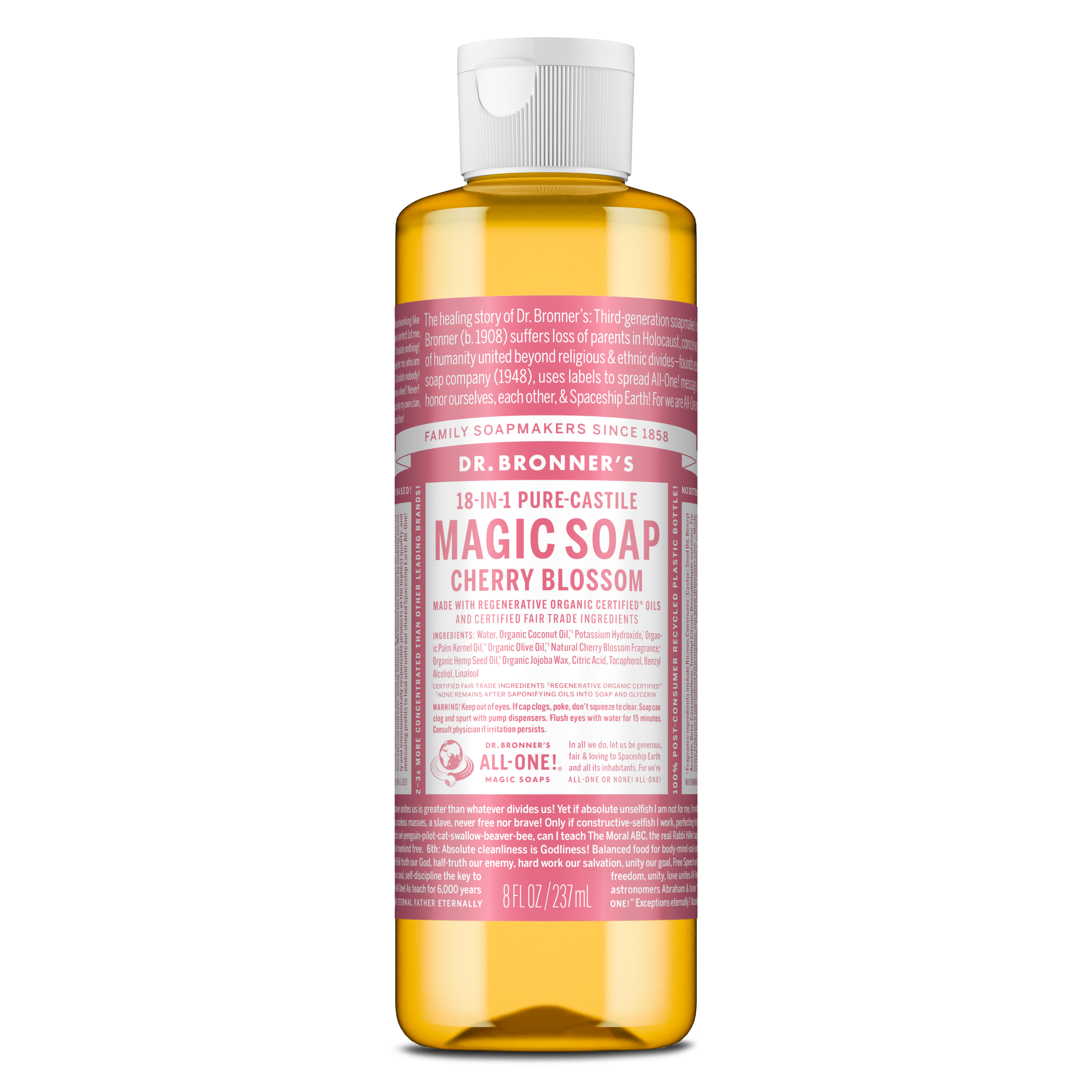 Dr. Bronner's Pure-Castile Liquid Soap - Cherry Blossom