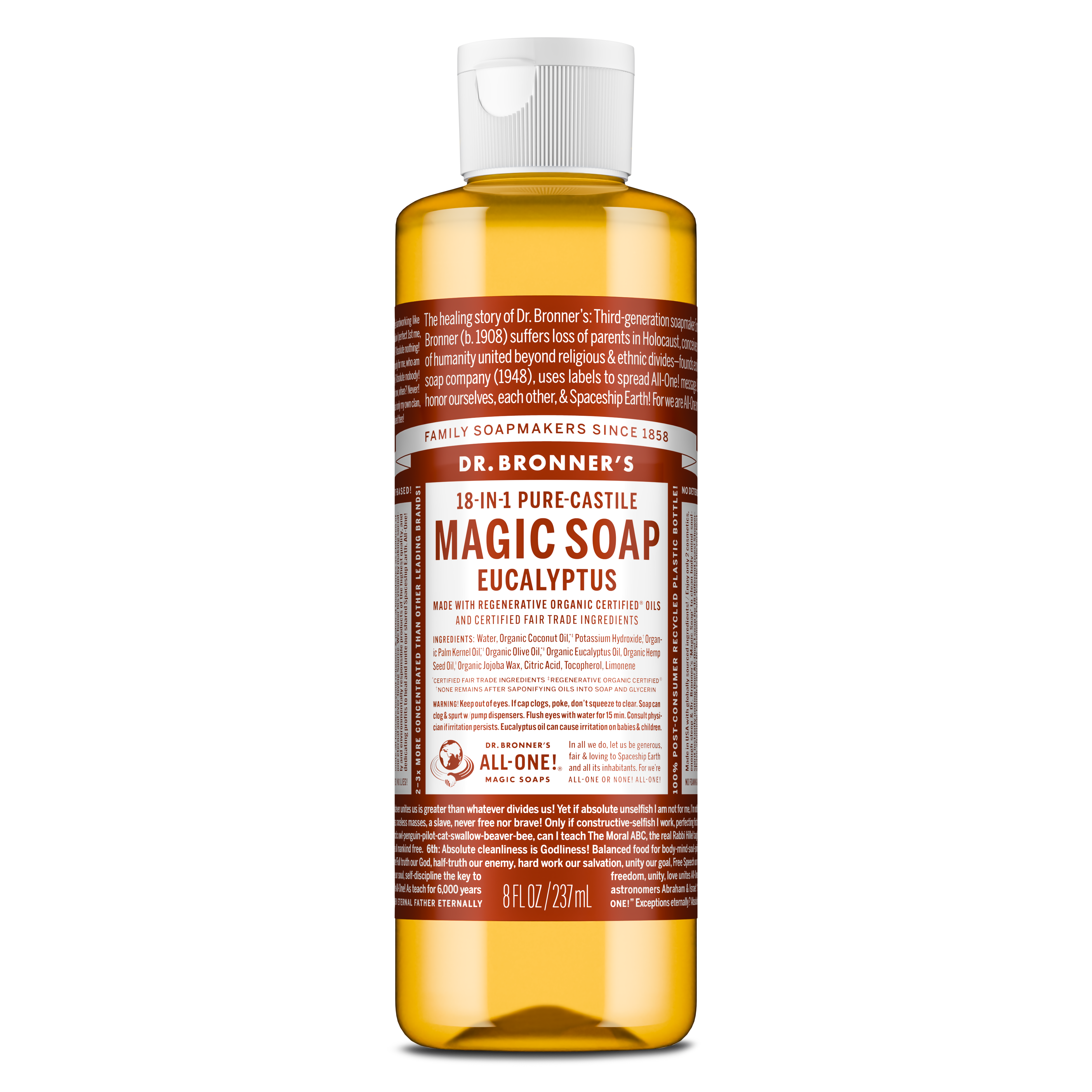 Dr. Bronner's Pure-Castile Liquid Soap - Eucalyptus