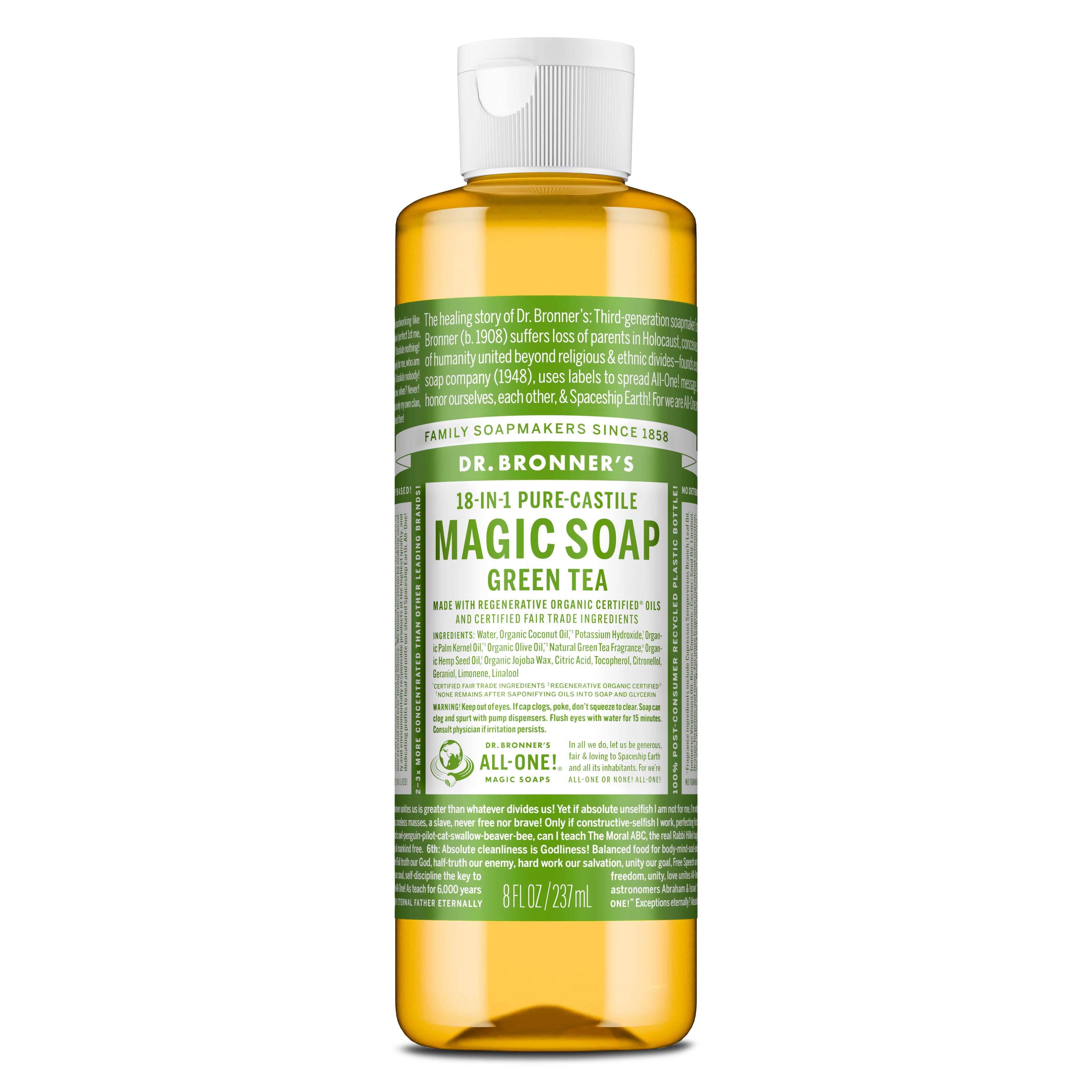 Dr. Bronner's Pure-Castile Liquid Soap - Green Tea