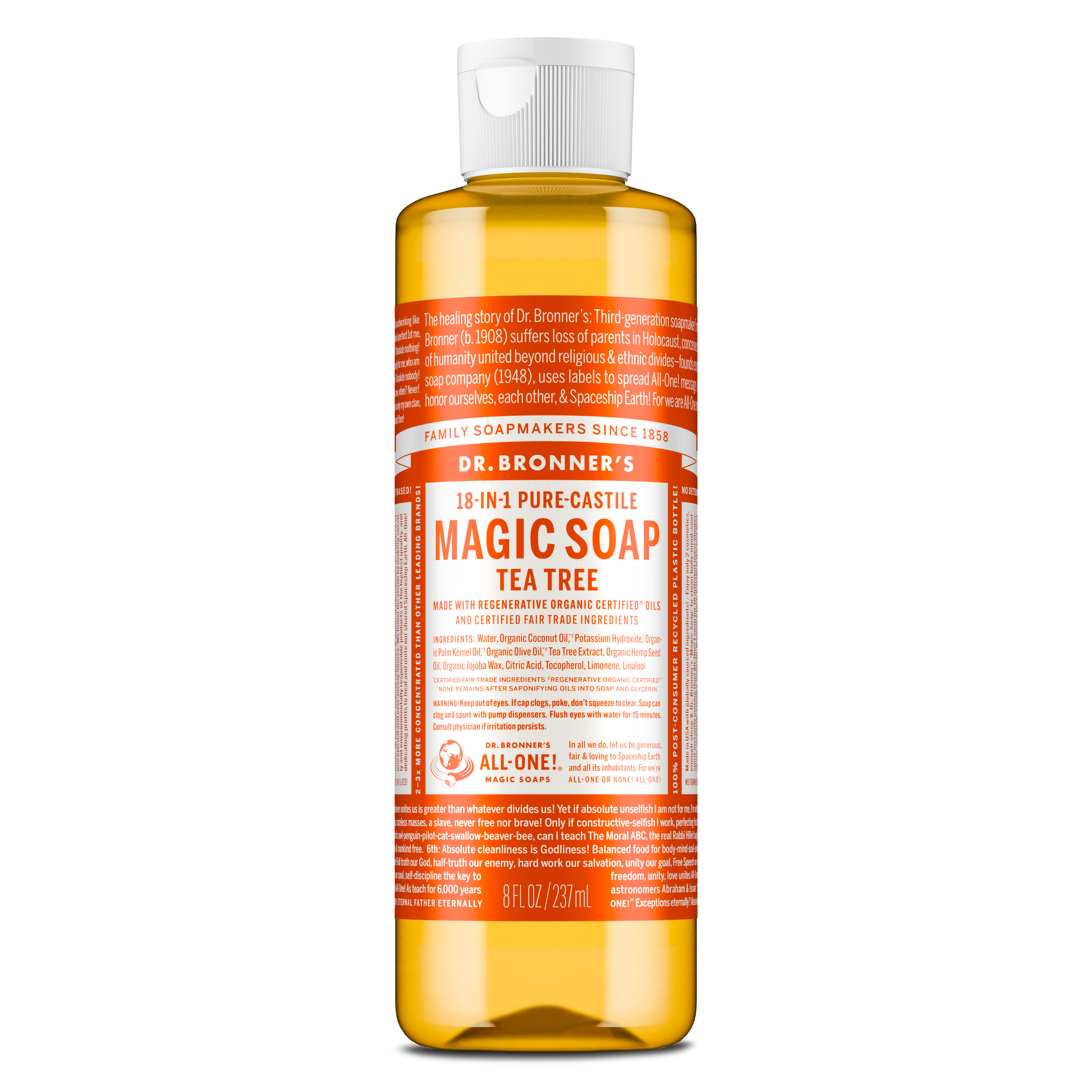 Dr. Bronner's Pure-Castile Liquid Soap - Tea Tree