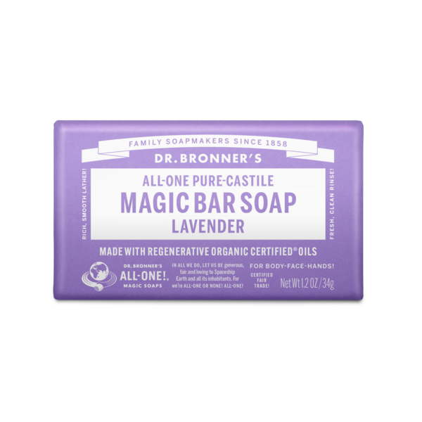 Dr. Bronner's Pure-Castile Bar Soap - Lavender - 140g