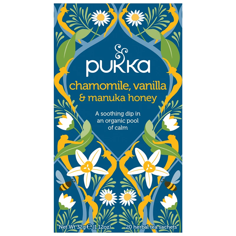 Pukka - Chamomile, Vanilla & Manuka Honey Tea 4 Box Pack