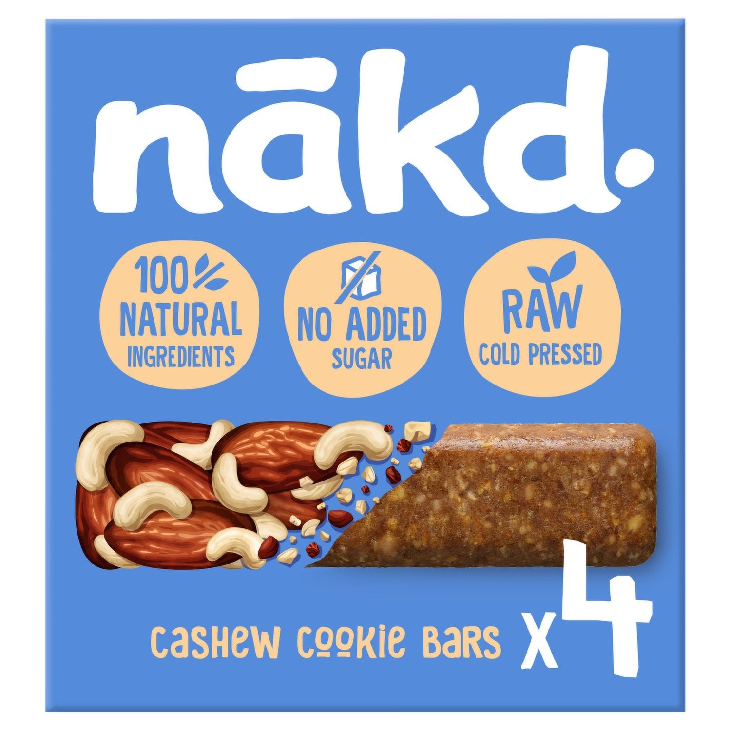 Nakd Cashew Cookie Multipack bar 12x(4x30g)