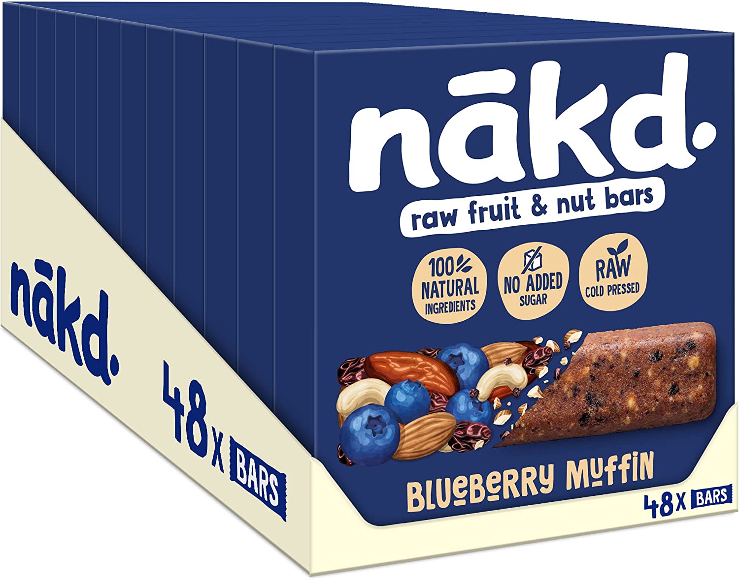 Nakd Blueberry Muffin Multipack bar 12x(4x30g)