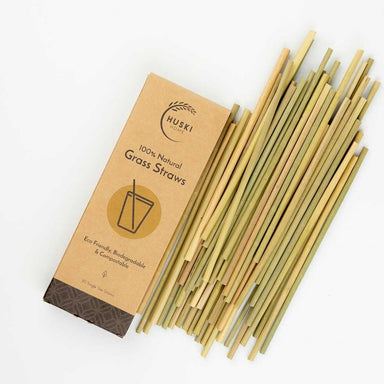 Huski Home 100% Natural Grass Straws
