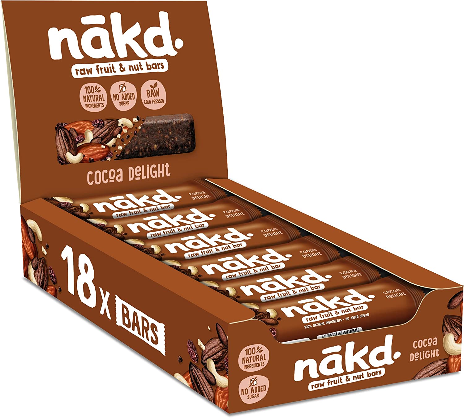 Nakd Cocoa Delight bar 18x35g
