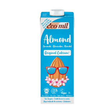 ECOMIL - Almond Milk Calcium (w Agave) (Org) 6x1L