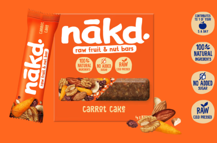 Nakd Carrot Cake bar 18x35g