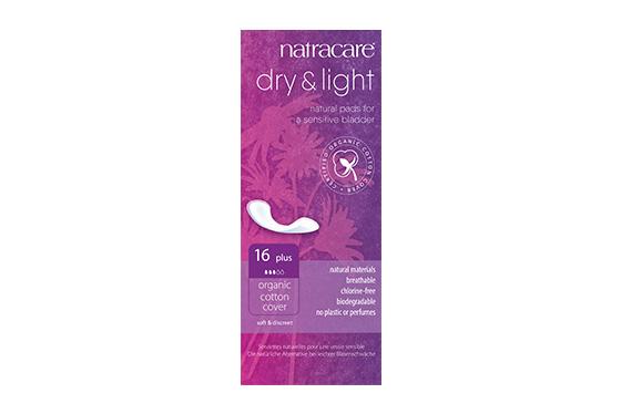 Natracare	Dry & Light Plus Pads Incontinence	6x16s