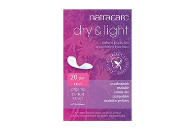 Natracare	Dry & Light Incontinence Pads	6x20Pce