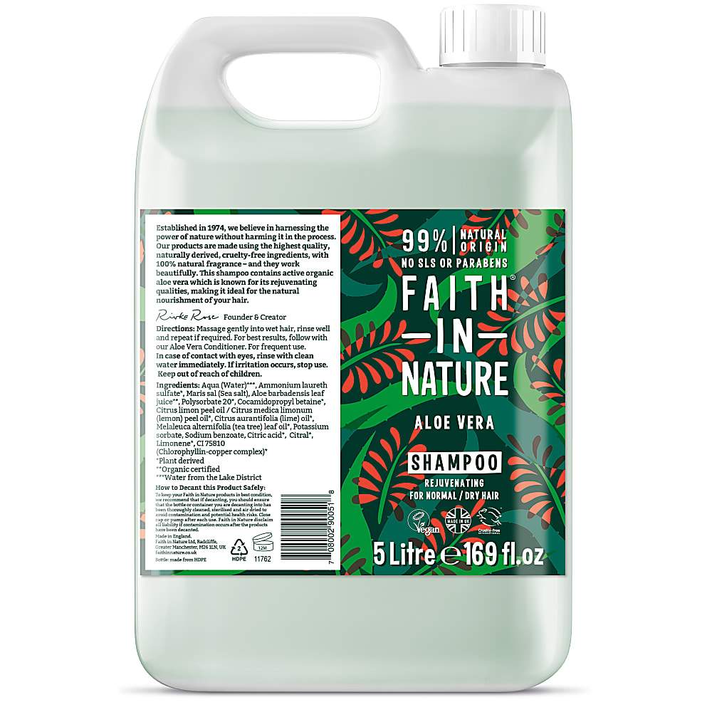 Faith In Nature - Aloe Vera Bulk Shampoo 5L