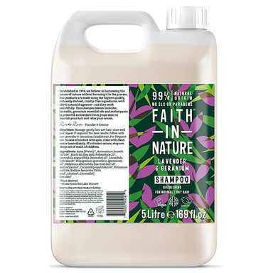 Faith in Nature - Lavender Geranium Shampoo 5L
