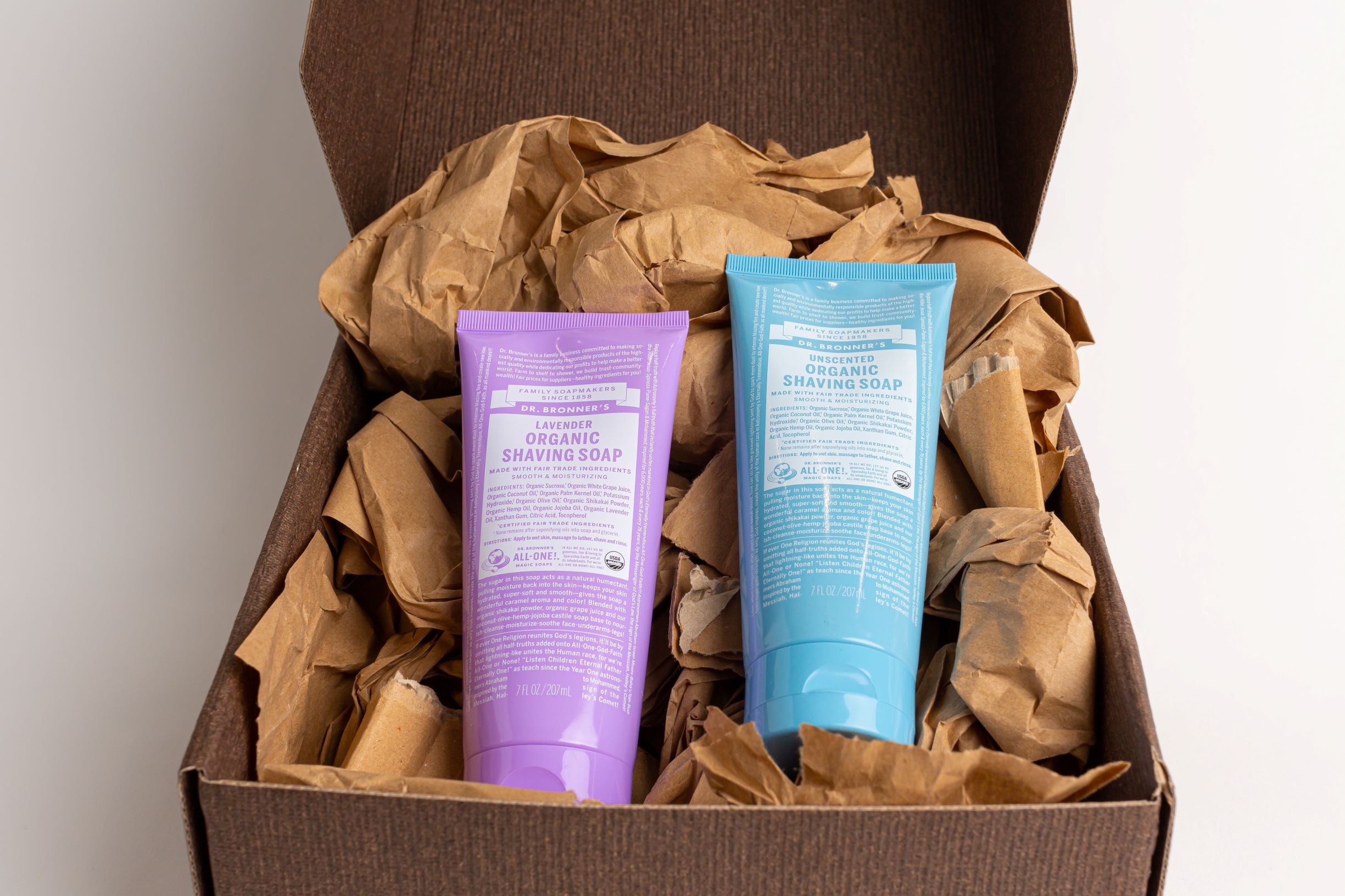 Dr. Bronner's Organic Shaving Soap Lavender & Baby Mild Gift Set (2x207ml)