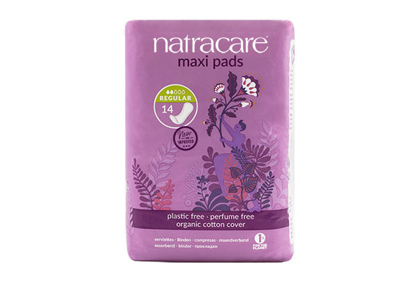 Natracare Natural Maxi Pads - Night Time	12x10Pce