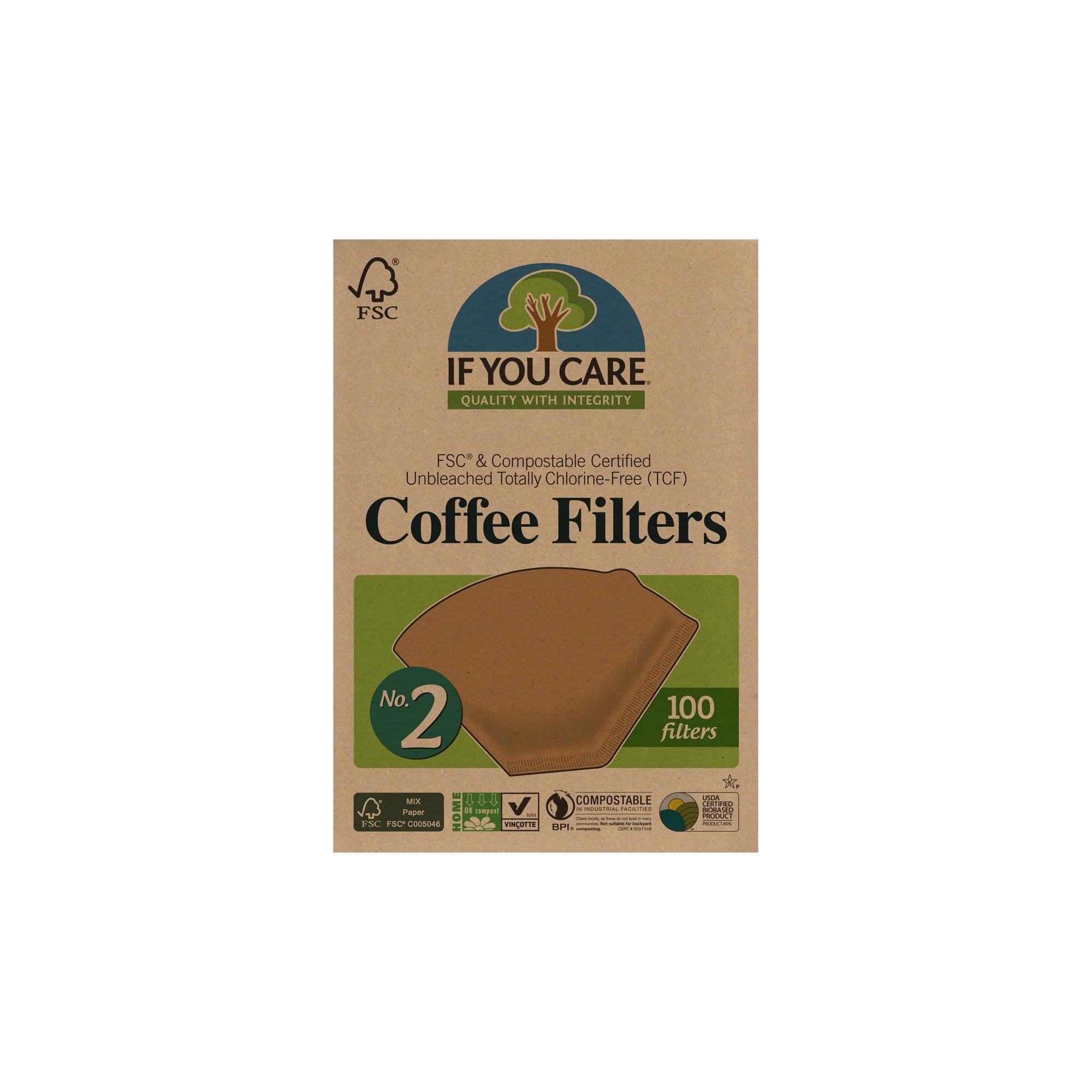 If You Care - Coffee Filters Large (No4) Unbleached