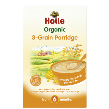 Holle Baby	Baby 3 Grain Porridge	6x250g
