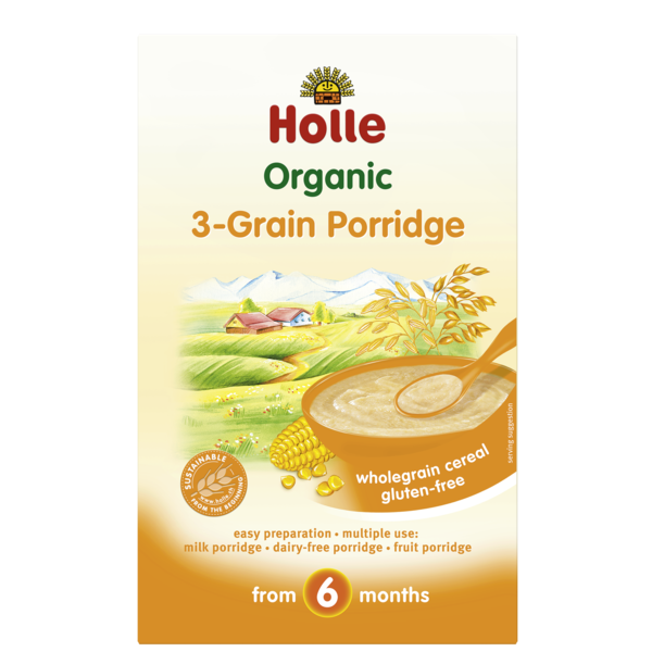 Holle Baby	Baby 3 Grain Porridge	6x250g