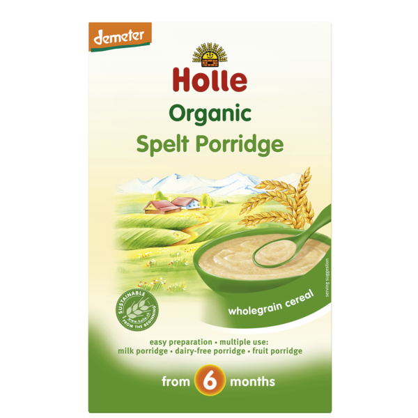Holle Baby	Whole Spelt Porridge (Org) fr 4mths	6x250g