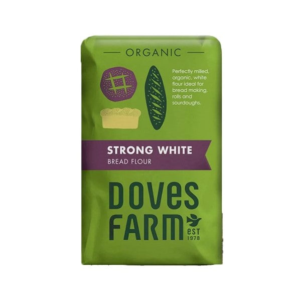 Bulk Flour Foods- Doves Farms Strong White Bread Flour (Org) - 1x16kg