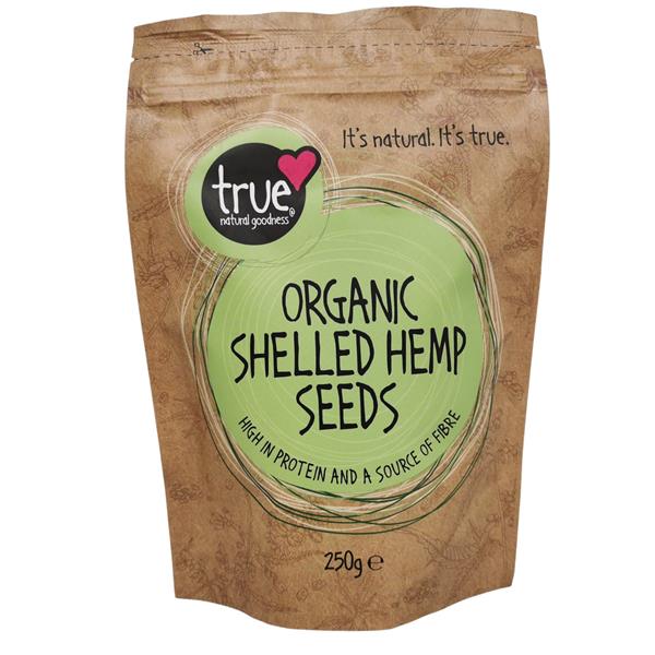True Natural Goodness	Hemp Seeds Shelled Organic	1x250g