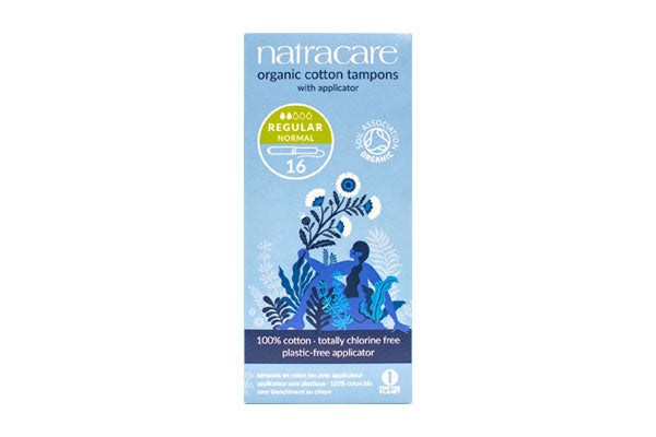 Natracare	Cotton Applicator Tampons Regular	12x16Pce