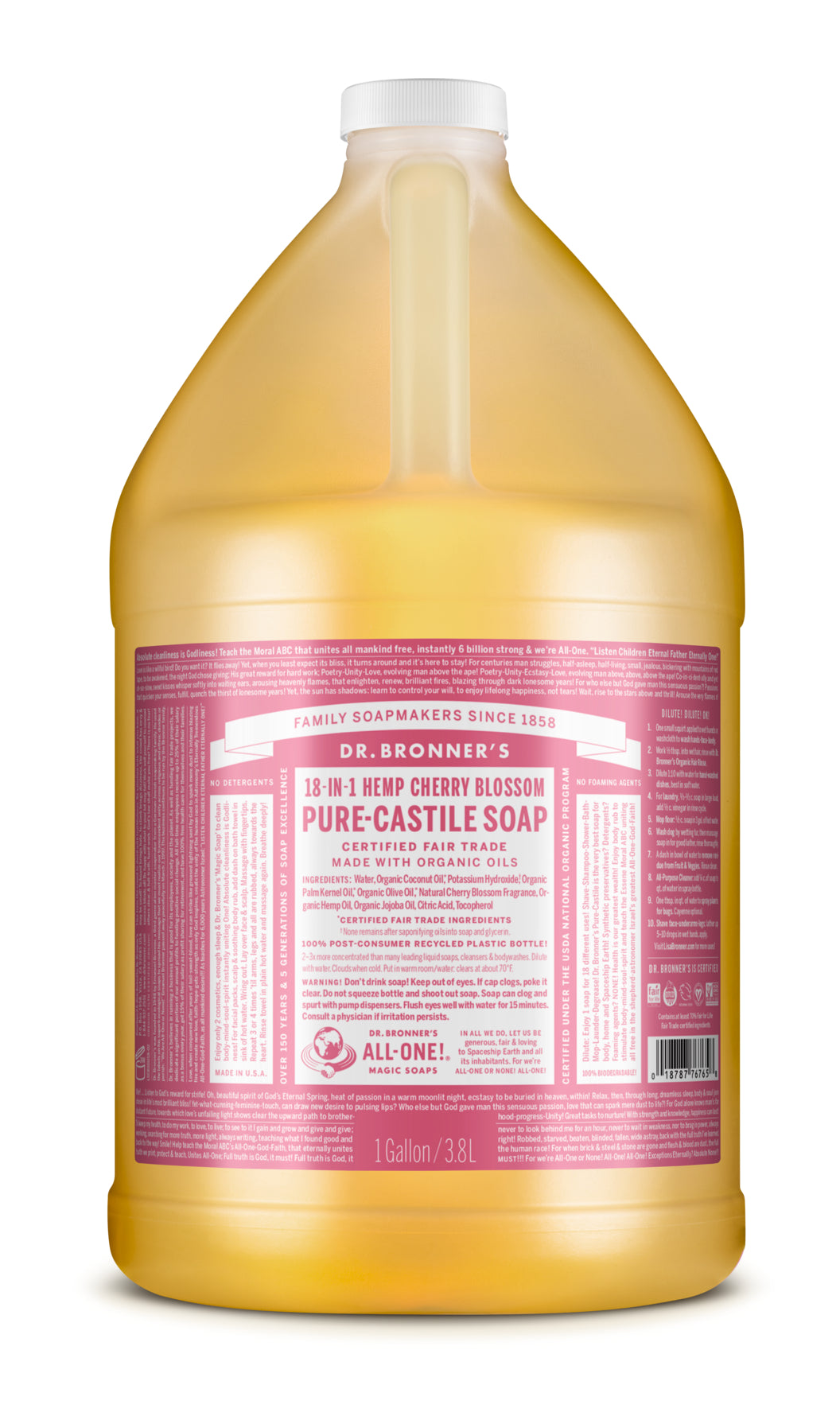Dr. Bronner's Pure-Castile Liquid Soap - Cherry Blossom