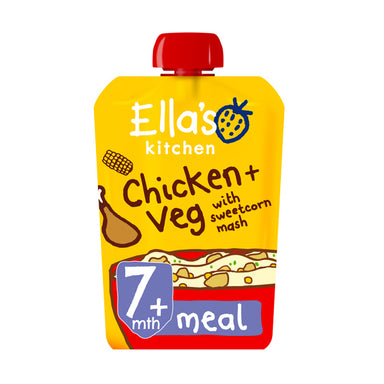 Ellas Kitchen	Chicken & Sweetcorn Mash (Org)	6x130g