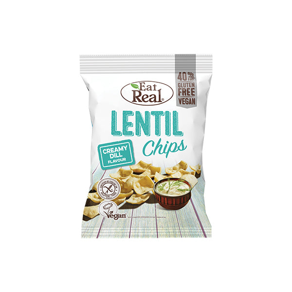 EAT REAL - Lentil Creamy Dill Chips 10x113g