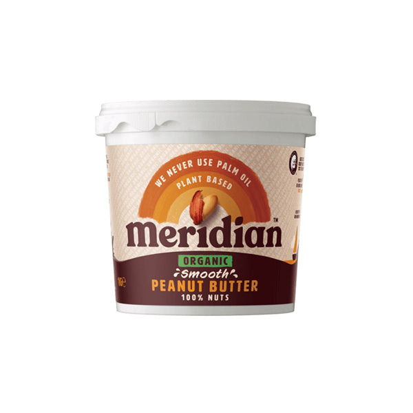 Meridian Peanut Butter Smooth 100% Nuts (Org) 6x1kg