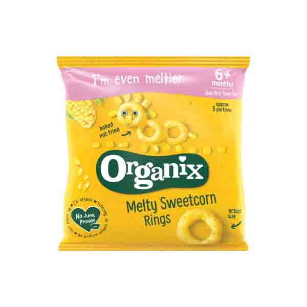 Organix Meltz Sweetcorn Rings (Org) 8x20g
