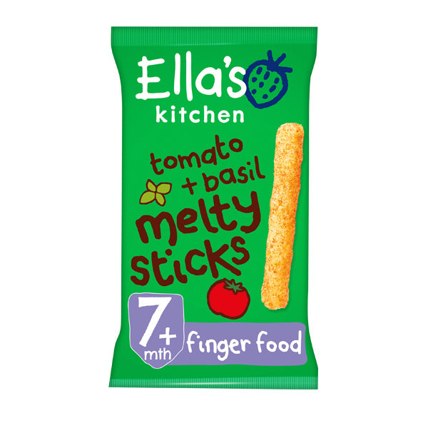 Ellas Kitchen Tomato and Basil Melty Sticks 7m (Org) 5x17g