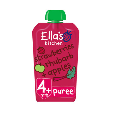 Ellas Kitchen Strawberry Rhubarb and Apple Puree (Org) 7x120g