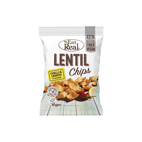 EAT REAL - Lentil Chilli Lemon Chips 10x135g