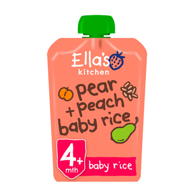Ellas Kitchen Baby Rice Peaches/Pear (Org) 7x120g