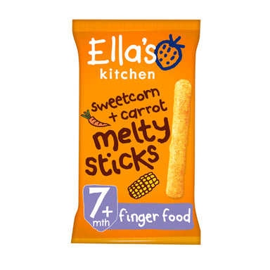 Ellas Kitchen Sweetcorn and Carrot Melty Sticks 7m (Org) 5x17g